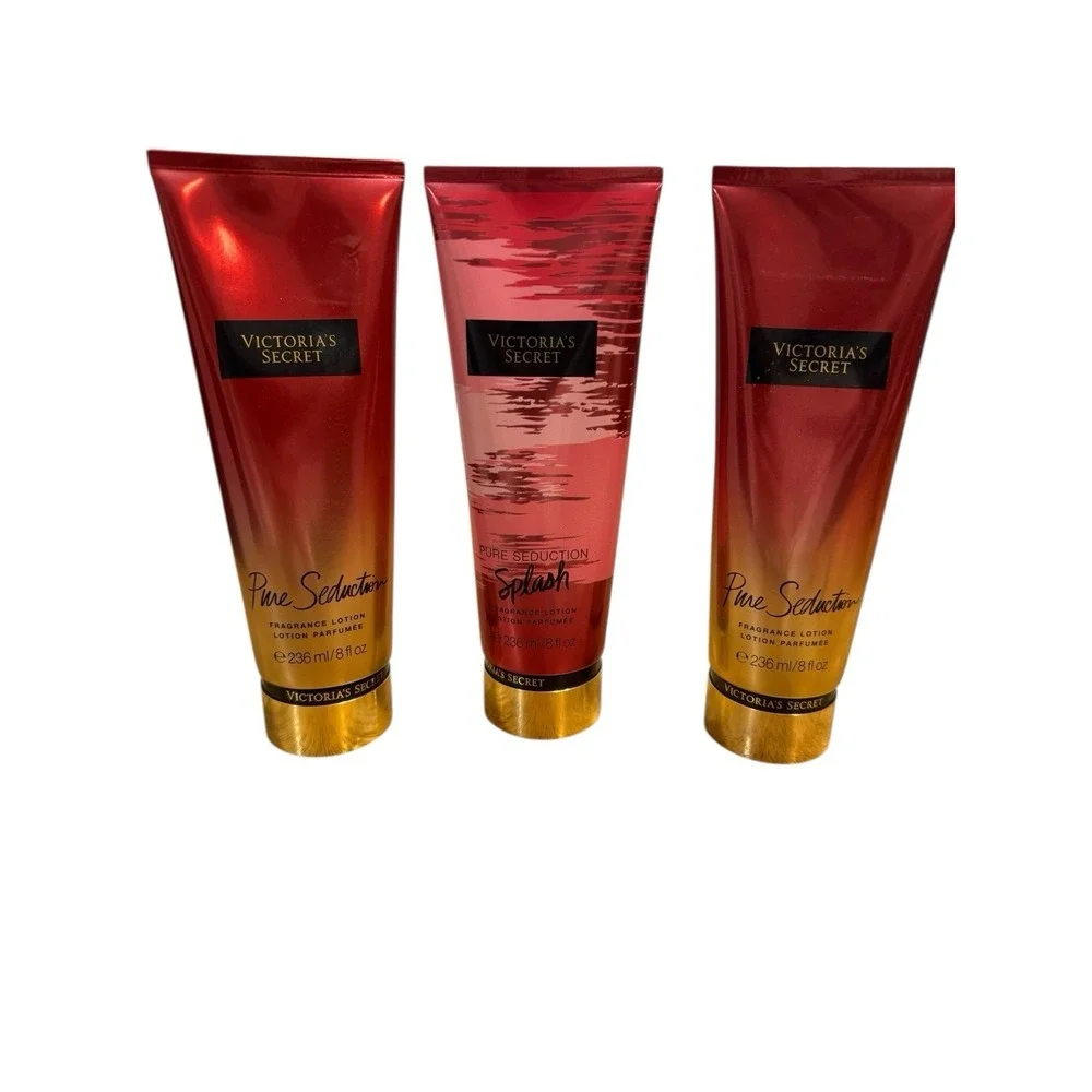 Lot of‎ 3 🔥Victoria's Secret 🤑Pure Seduction & Splash Fragrance Lotion 8oz New